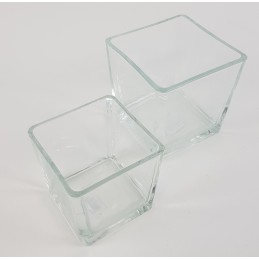 VASE CUBE EN VERRE "SQUARE"